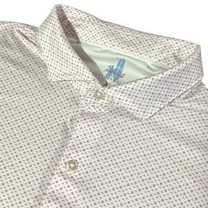 Johnnie-O Featherweight UPF 50 Golf Polo Terrace Lakes Resort Men's Size XL